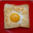 roasted bread with egg n cheese