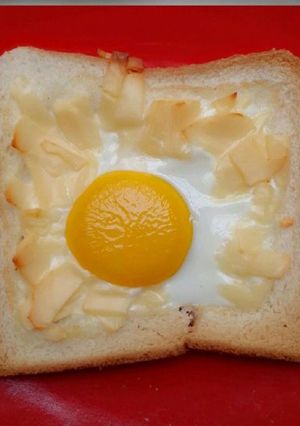 Foto resep roasted bread with egg n cheese