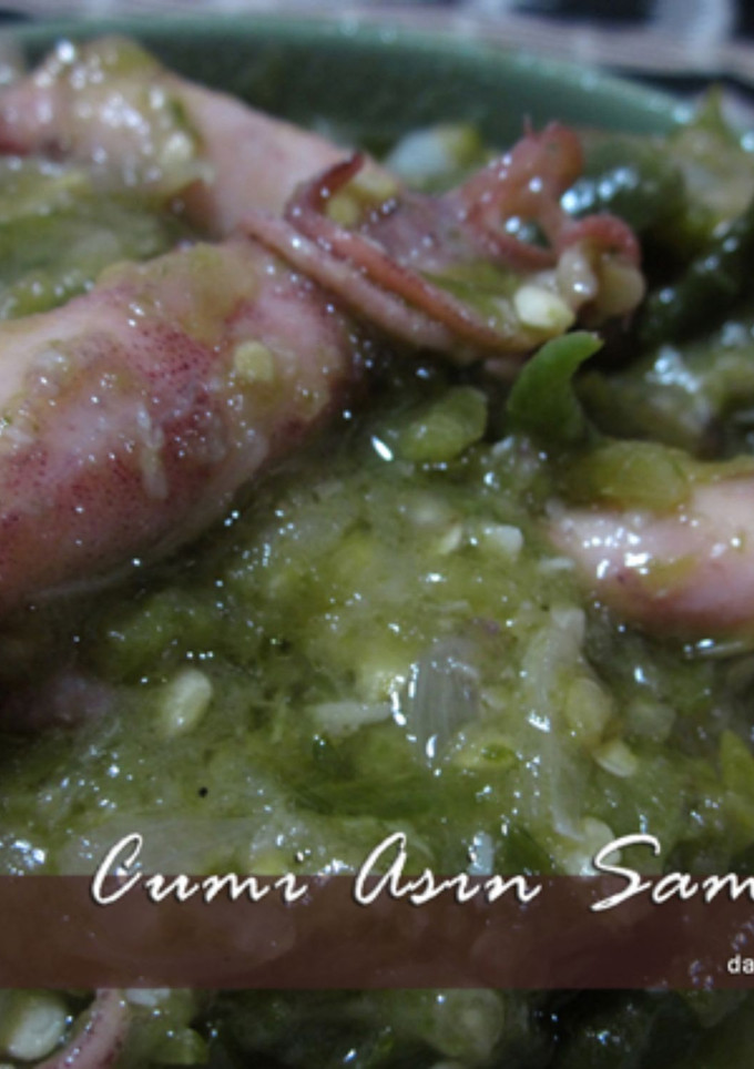 Foto resep Cumi Asin Sambel Ijo