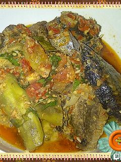 Foto resep Pecel terong ikan tuna