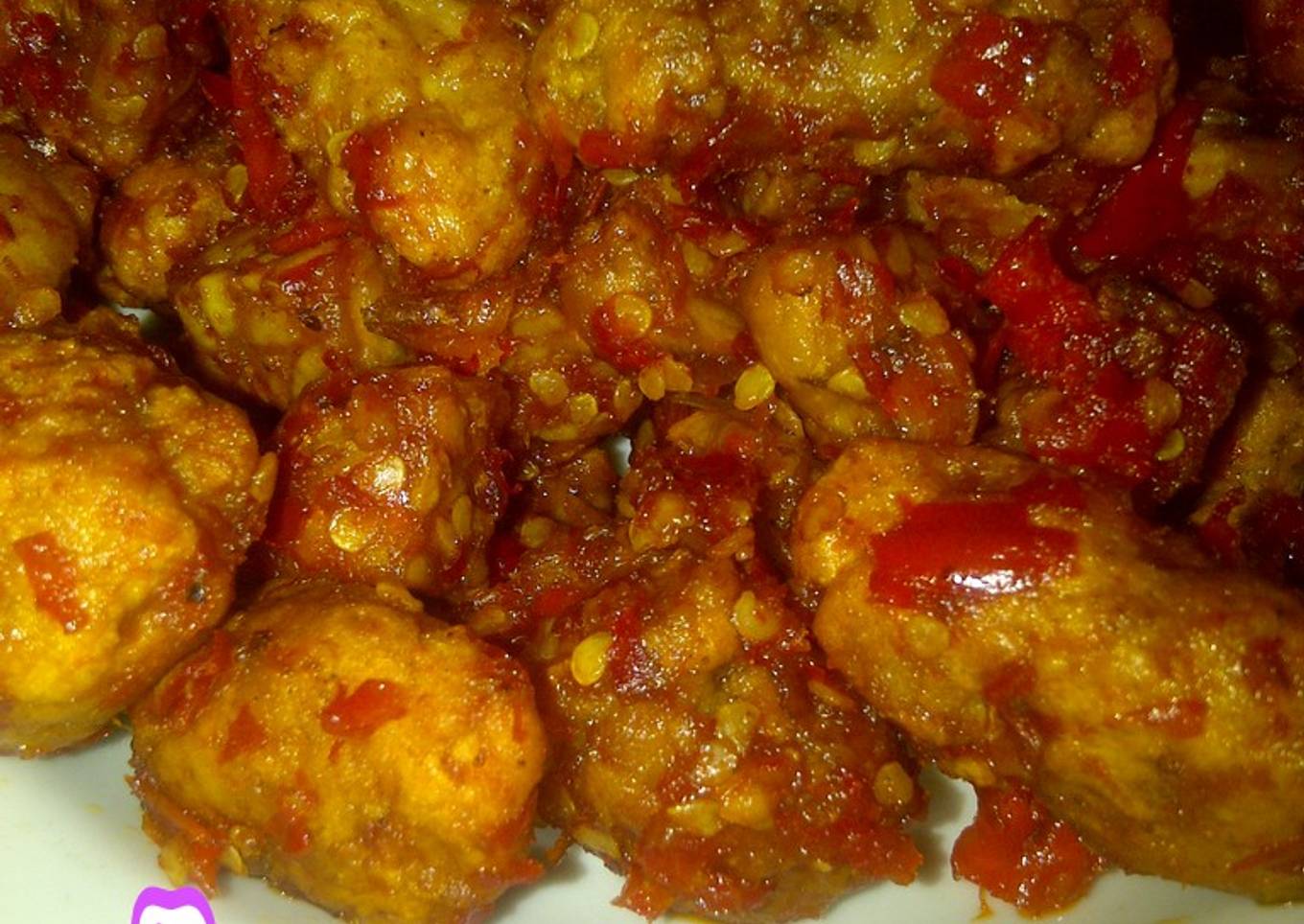 Balado ayam tempe