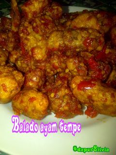 Foto resep Balado ayam tempe