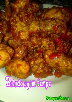 Foto resep Balado ayam tempe