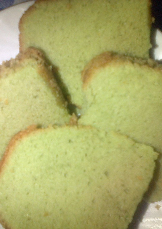 Foto resep bolu pandan 