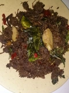 Foto resep abon kambing daun jeruk