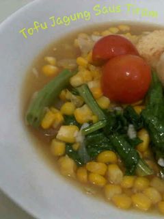 Foto resep Tofu Siram Jagung Saus Tiram