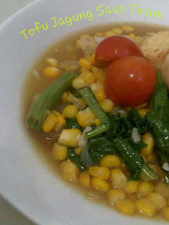 Foto resep Tofu Siram Jagung Saus Tiram