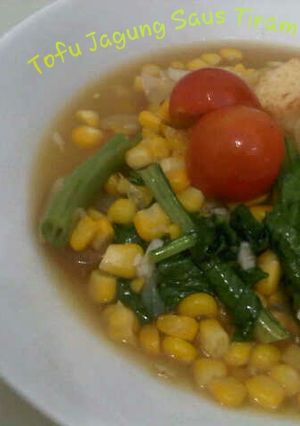 Foto resep Tofu Siram Jagung Saus Tiram