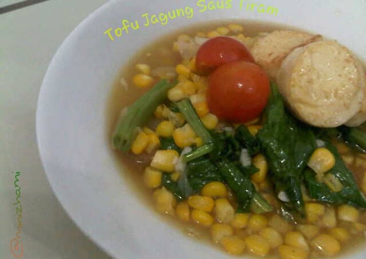 Resep Tofu Siram Jagung Saus Tiram yang Enak