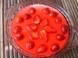 strawberry silky puding