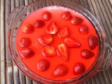 strawberry silky puding