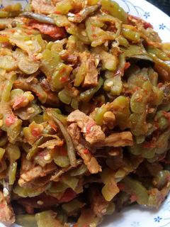 Foto resep Oseng pare pedas