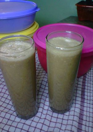 Foto resep choco oreo banana smoothie