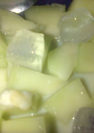 Foto resep Es Melon potong