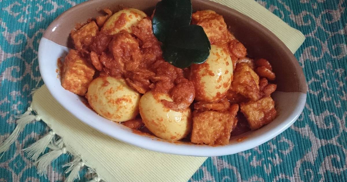  Resep  BUMBU  BALI  TELUR  TAHU  UDANG oleh Evi Khalisa 