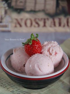 Foto resep Es Krim Stroberi
