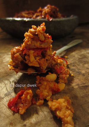 Foto resep sambel tempe