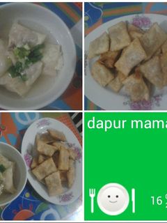 Foto resep Sup Pangsit dan Pangsit Goreng