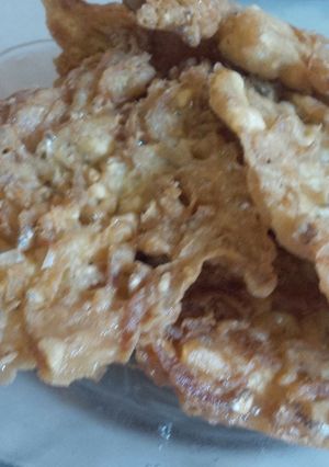 Foto resep peyek teri basah suka suka