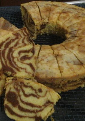 Foto resep marmer cake tulban