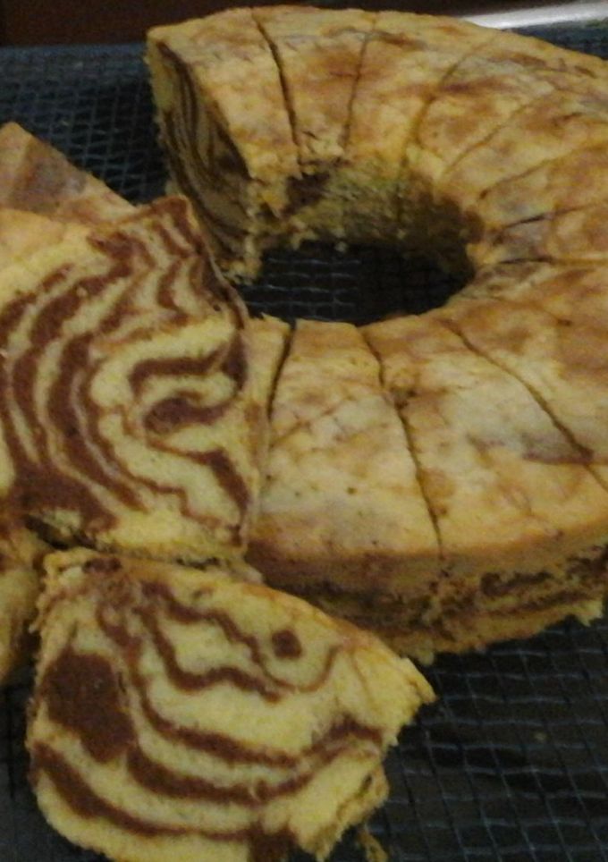 Foto resep marmer cake tulban