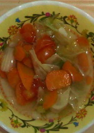 Foto resep sop praktis bergizi