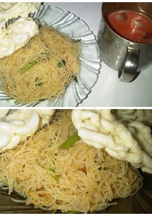 Foto resep Bihun Cumi Bayam