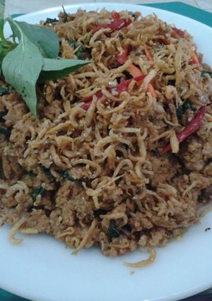 Foto resep Tumis oncom teri nasi 