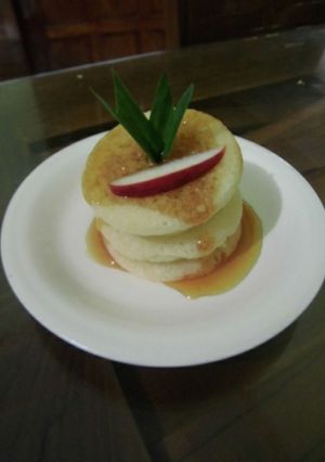 Foto resep Apple Caramel Pancake