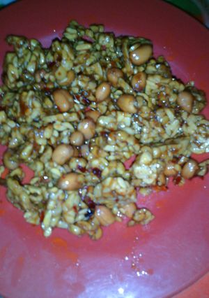 Foto resep tempe kacang pedas manis