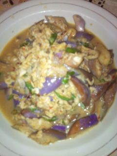 Foto resep tumis terong ungu udang sabu /rebon
