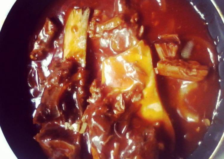 Cara Gampang Membuat Steak Iga with BBQ Sauce &#34;King of Taste&#34;, Bisa Manjain Lidah