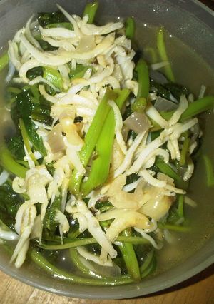 Foto resep Teri Bayam Kuah