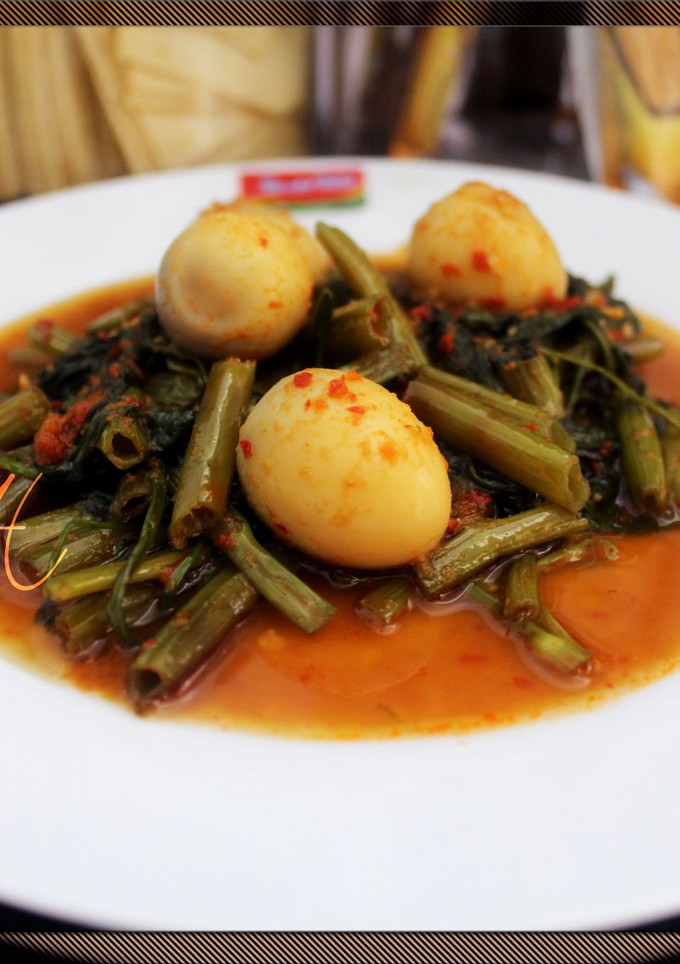 Foto resep Cah Kangkung Telur Puyuh