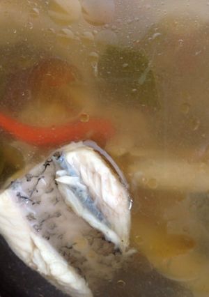 Foto resep Sup ikan gurame, kuah gurih, pedas, asam, segar