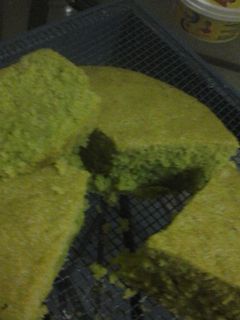 Foto resep coconut cake pandan stem