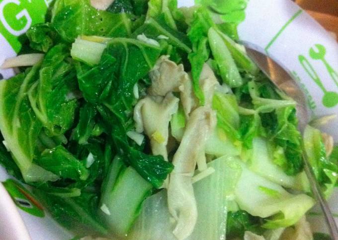 Resep Tumis Sawi Jamur Tiram Oleh Ifa Yvhae Cookpad