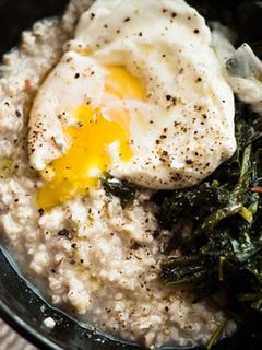 Foto resep Bubur Bayam Oatmeal (aka. Savory Oatmeal)