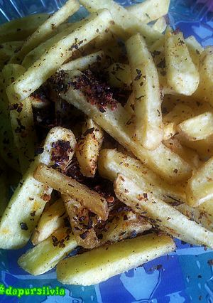 Foto resep kentang goreng abon cabe