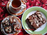 Brownies Bolu Coklat Almond