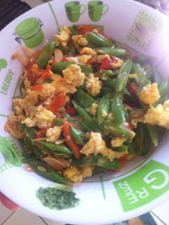 Foto resep Tumis Buncis Telur Simple