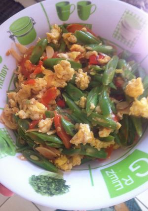 Foto resep Tumis Buncis Telur Simple