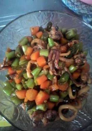 Foto resep Tumis Cumi Sayuran