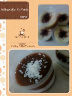 Foto resep PUDING COKLAT vla Vanilla (ala KFC)