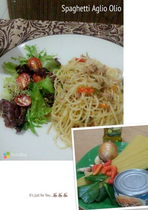 Foto resep Spaghetti Aglio Olio