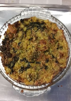 Foto resep kentang bayam keju panggang
