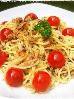 Foto resep Spaghetti Aglio Olio Tuna
