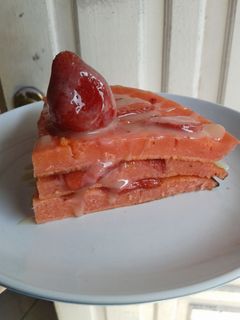 Foto resep Stawberry fluffy Pancake