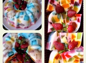 Foto resep Puding Mozaik Milky Fruity