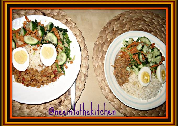 Cara Buat Nasi Urap Sambal Ikan Istimewa